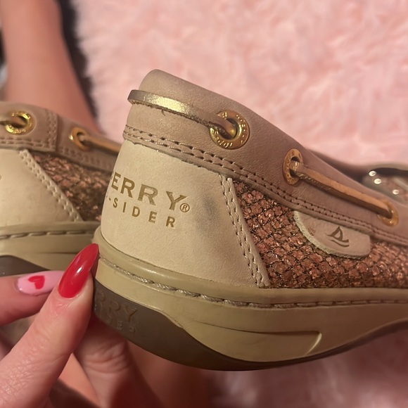 Sperry top slider angelfish glitter shoe 7.5 - Picture 6 of 7
